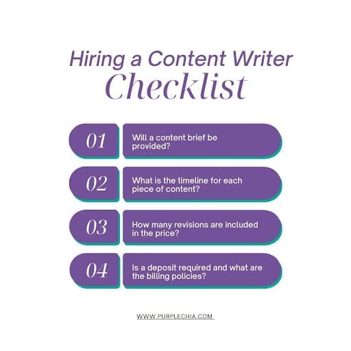 Purple Chia teaches how to hire content writers by asking the right questions